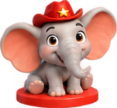 Pip, the Red crew's elephant